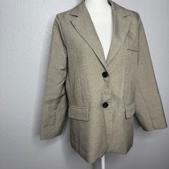 Grace & Chili Large Long sleeve 2 Button Blazer -cp - Picture 3 of 10